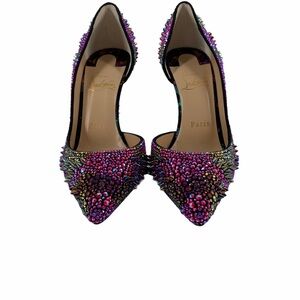 CHRISTIAN LOUBOUTIN
Iriza Bling Bang Leather Pumps 100